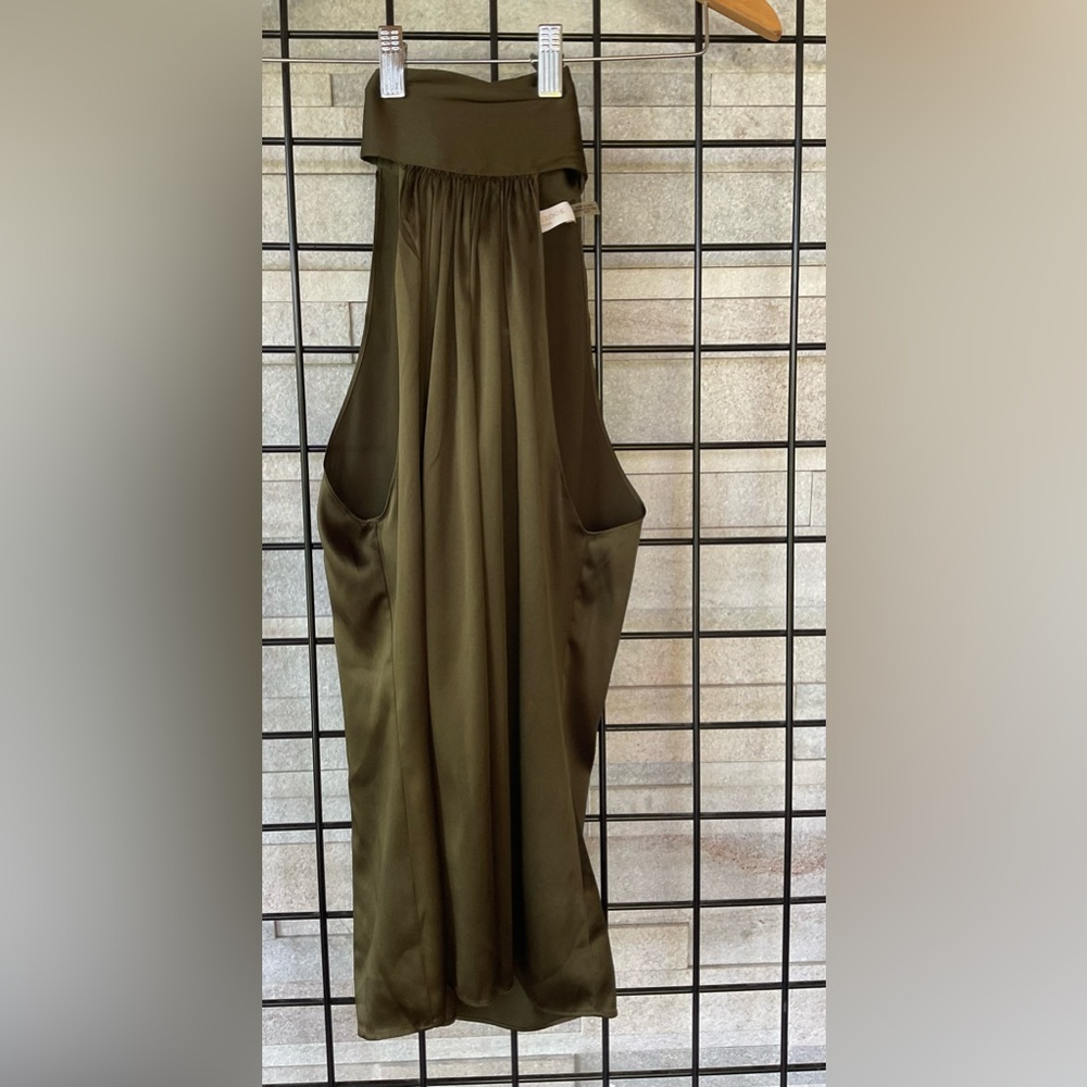 Lori Silk High Neck Tank Top